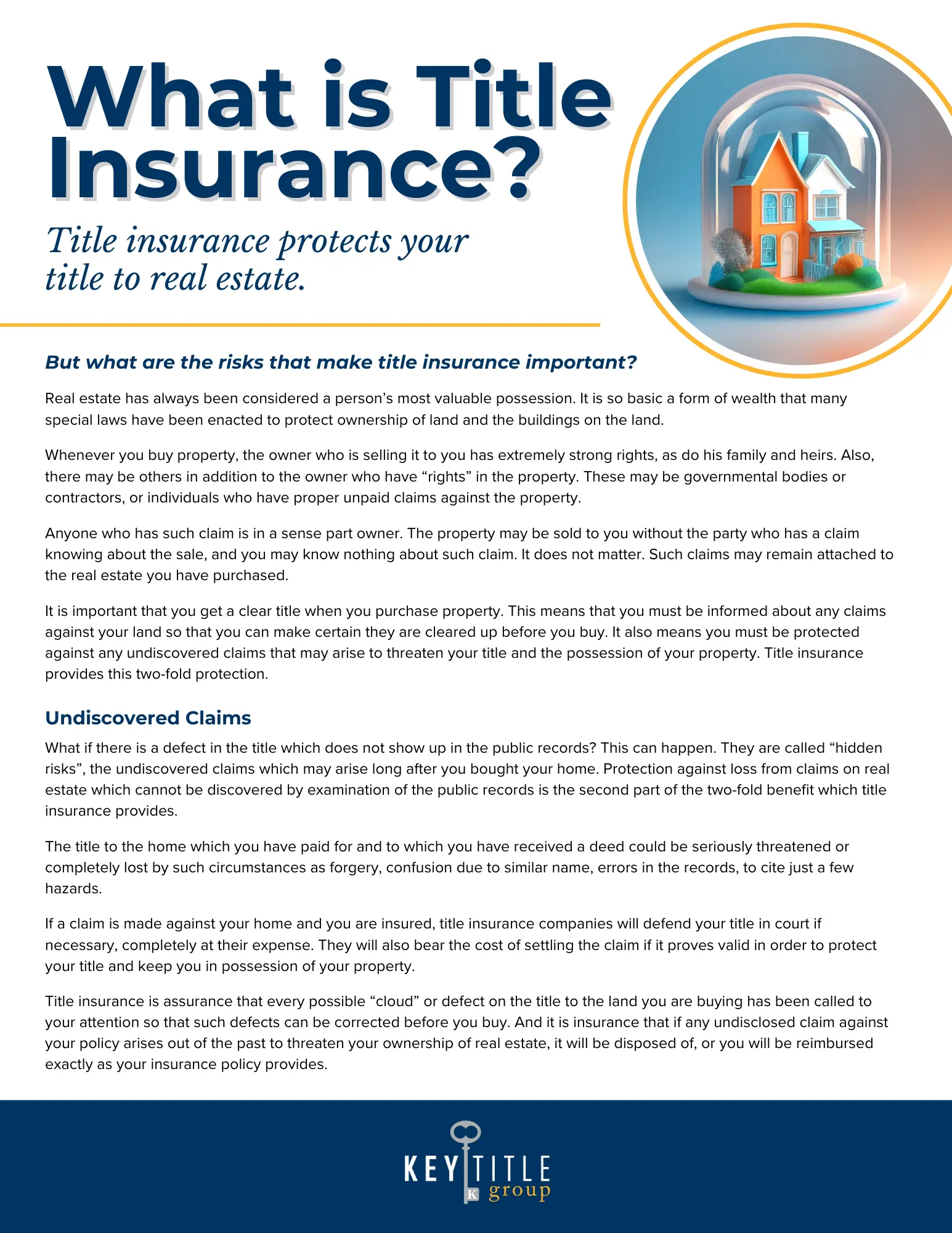 KTGA What is Title Insurance
