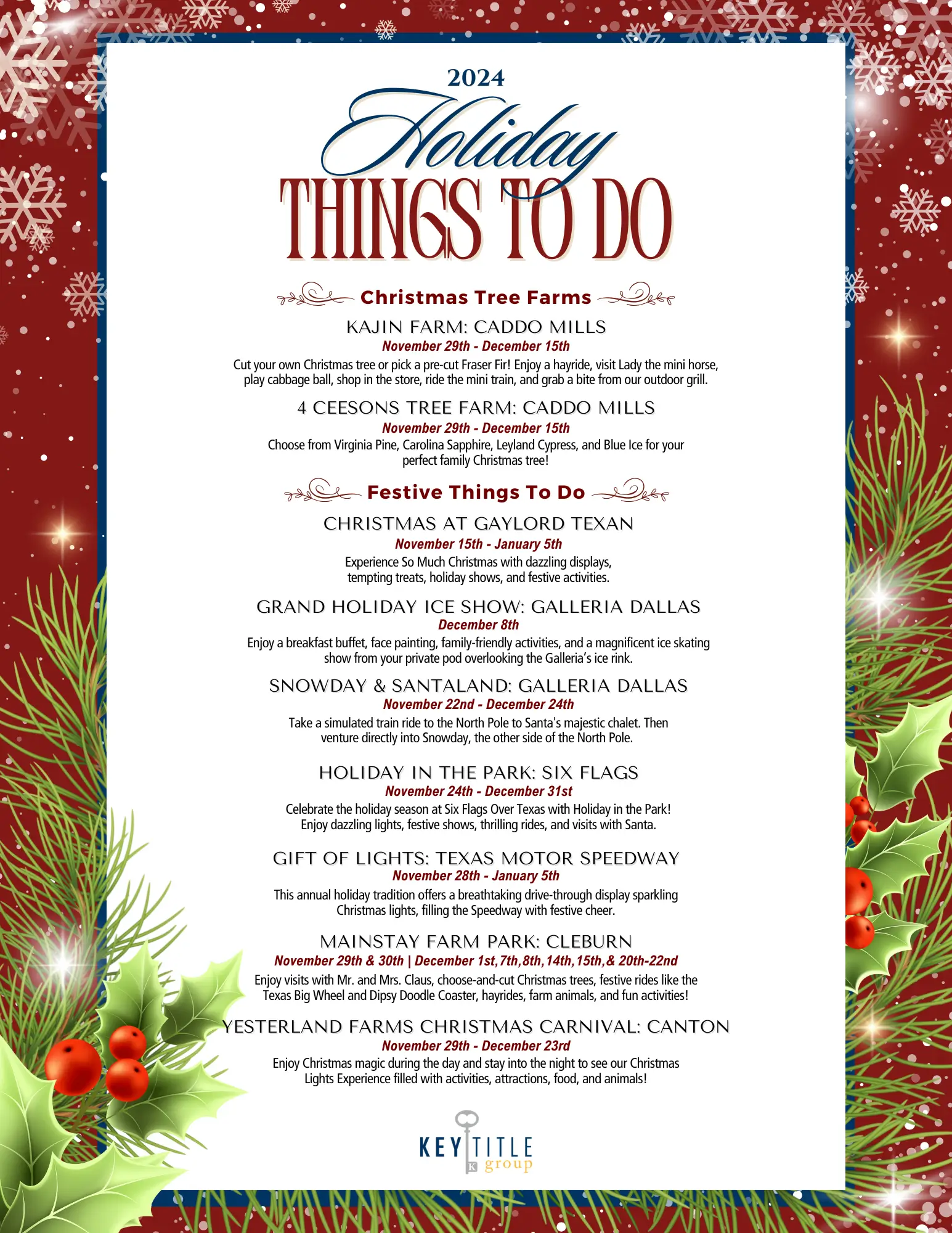KTGDFW Holiday Things To Do