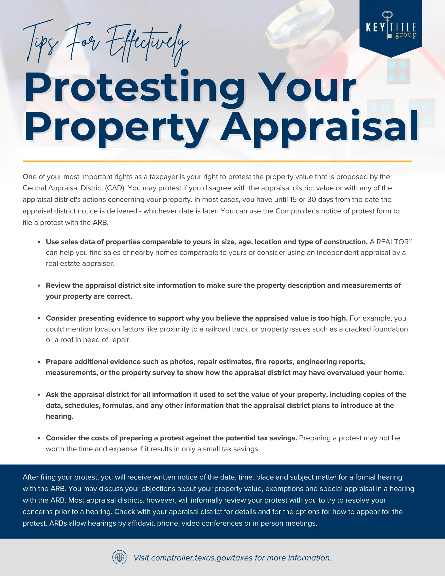KTG Protesting your Appraisal