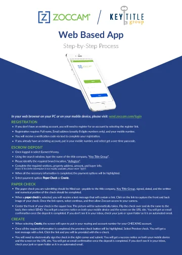 ZOCCAM - Web app - KTGDFW Arlington