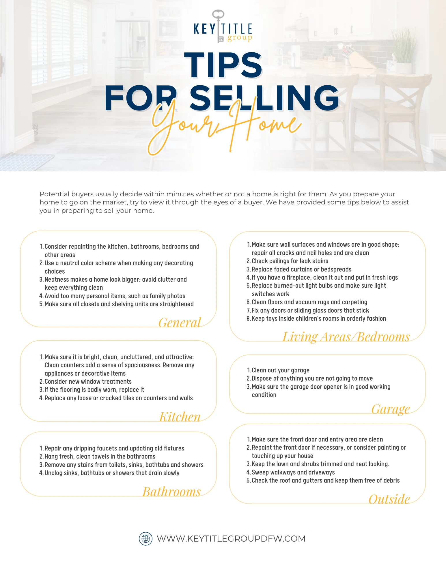 Tips for Selling Your Home KTGA